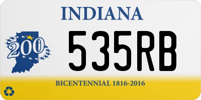 IN license plate 535RB