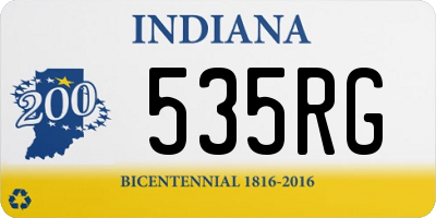 IN license plate 535RG