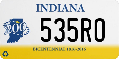 IN license plate 535RO