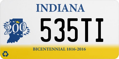 IN license plate 535TI