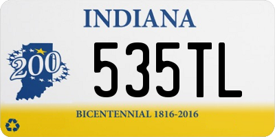 IN license plate 535TL