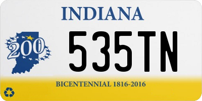 IN license plate 535TN