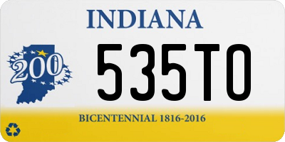 IN license plate 535TO