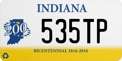 IN license plate 535TP