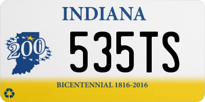 IN license plate 535TS