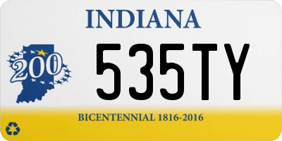 IN license plate 535TY