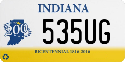 IN license plate 535UG