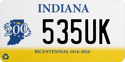 IN license plate 535UK