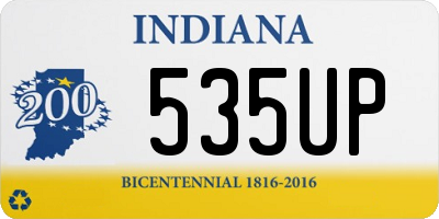 IN license plate 535UP