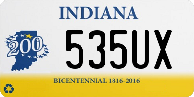 IN license plate 535UX