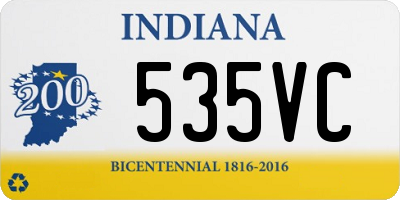 IN license plate 535VC