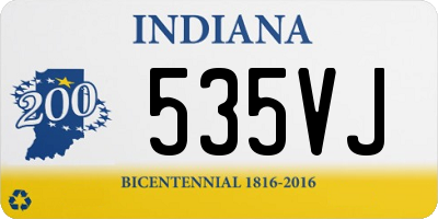 IN license plate 535VJ