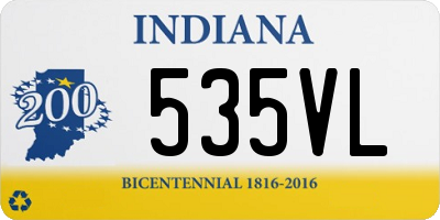 IN license plate 535VL