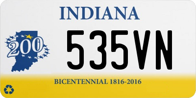 IN license plate 535VN