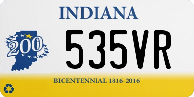 IN license plate 535VR