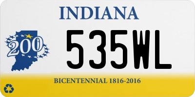 IN license plate 535WL