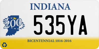 IN license plate 535YA