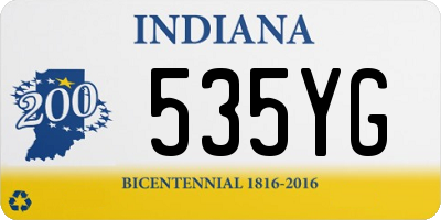 IN license plate 535YG