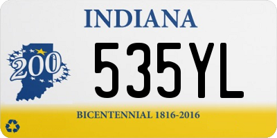 IN license plate 535YL