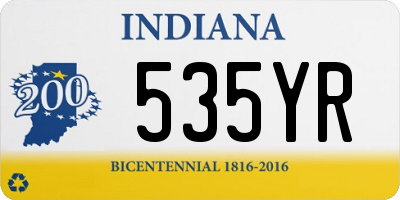 IN license plate 535YR