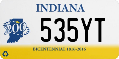 IN license plate 535YT