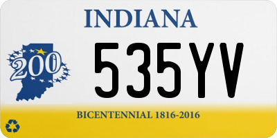 IN license plate 535YV