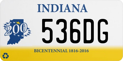 IN license plate 536DG