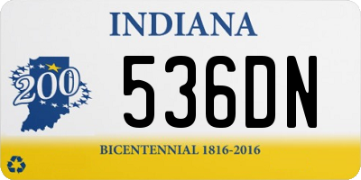 IN license plate 536DN