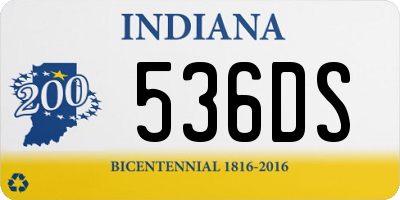 IN license plate 536DS