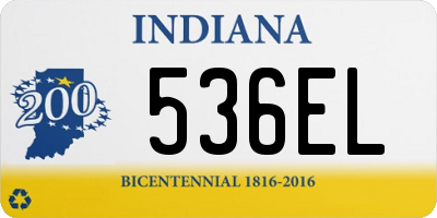 IN license plate 536EL