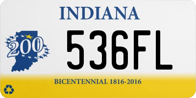 IN license plate 536FL