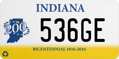 IN license plate 536GE