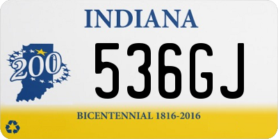 IN license plate 536GJ