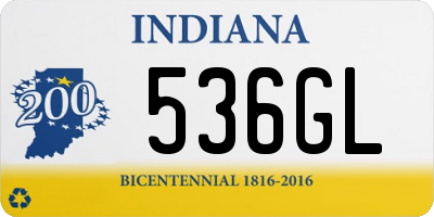 IN license plate 536GL