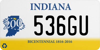 IN license plate 536GU