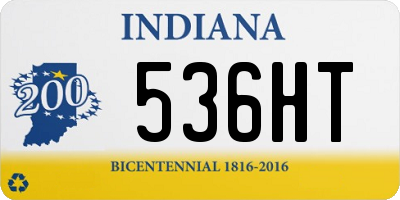 IN license plate 536HT