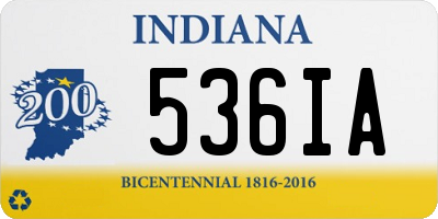 IN license plate 536IA