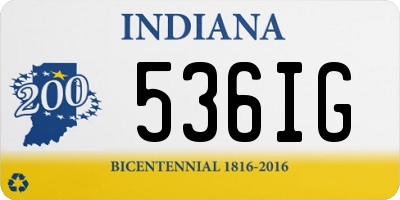 IN license plate 536IG