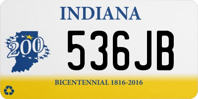 IN license plate 536JB