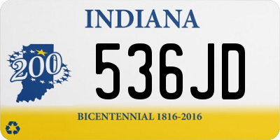 IN license plate 536JD