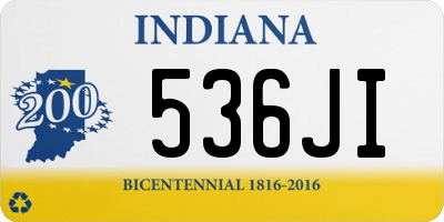 IN license plate 536JI