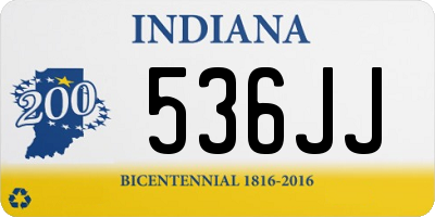 IN license plate 536JJ