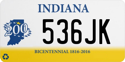 IN license plate 536JK