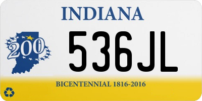 IN license plate 536JL