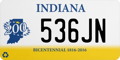 IN license plate 536JN