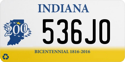 IN license plate 536JO