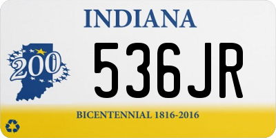 IN license plate 536JR