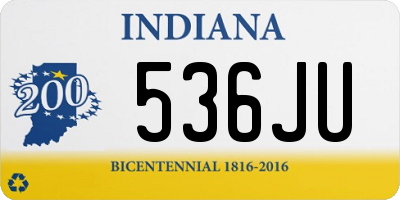 IN license plate 536JU