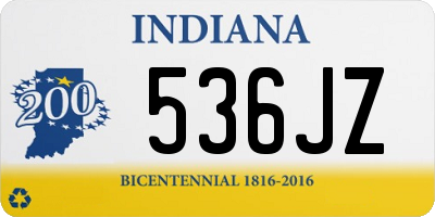 IN license plate 536JZ