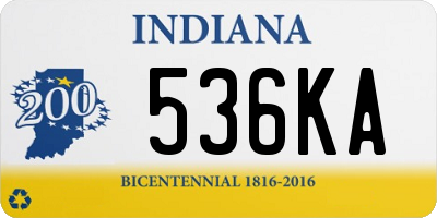 IN license plate 536KA